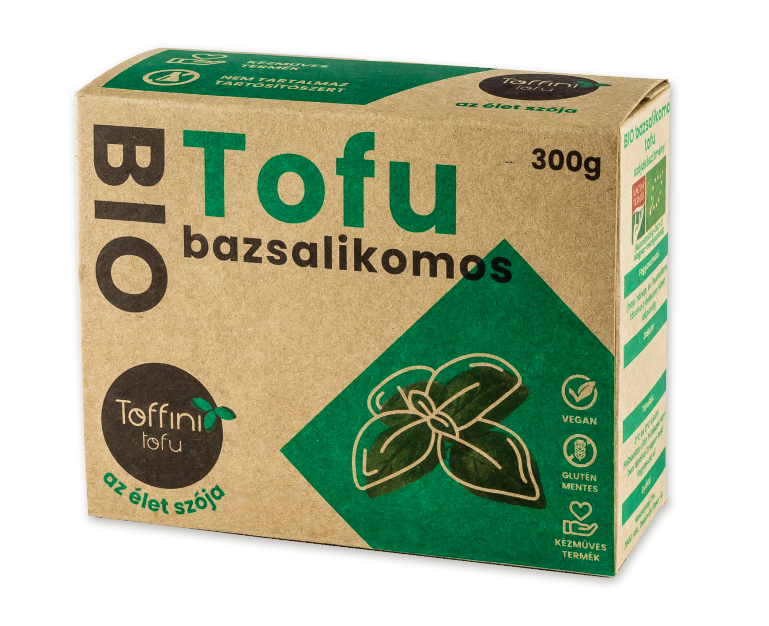 Toffini BIO tofu bazsalikomos dobozos 300g